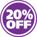 20 percent off final mt